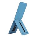 MagSafe-Compatible Stand / Selfie Stick with Card Holder for iPhone - Blue