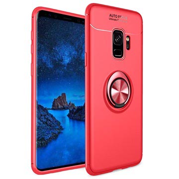 Samsung Galaxy S9 Magnetic Ring Holder Case - Red
