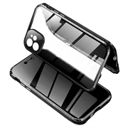 iPhone 11 Magnetic Case with Privacy Tempered Glass - Black