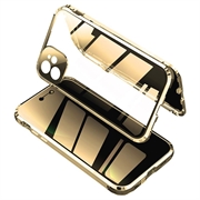 iPhone 11 Magnetic Case with Privacy Tempered Glass - Gold