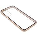 Samsung Galaxy S22 5G Magnetic Case with Tempered Glass - Gold