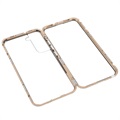 Samsung Galaxy S22 5G Magnetic Case with Tempered Glass - Gold