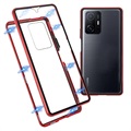 Xiaomi 11T/11T Pro Magnetic Case with Tempered Glass - Red