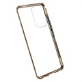 Samsung Galaxy A53 5G Magnetic Case with Tempered Glass - Gold