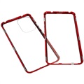 Samsung Galaxy A53 5G Magnetic Case with Tempered Glass - Red