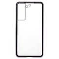 Samsung Galaxy S21 FE 5G Magnetic Case with Tempered Glass - Purple