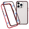 iPhone 13 Pro Magnetic Case with Tempered Glass - Red