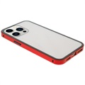 iPhone 13 Pro Magnetic Case with Tempered Glass - Red