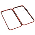 iPhone 13 Pro Magnetic Case with Tempered Glass - Red