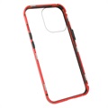 iPhone 13 Pro Magnetic Case with Tempered Glass - Red