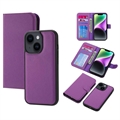 iPhone 14 Plus Magnetic Detachable Wallet Case - Purple