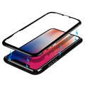 iPhone X Magnetic Case with Tempered Glass Back - Black