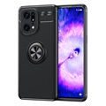 Oppo Find X5 Pro Magnetic Ring Holder Case - Black