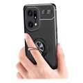 Oppo Find X5 Pro Magnetic Ring Holder Case - Black