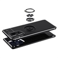 Oppo Find X5 Pro Magnetic Ring Holder Case - Black