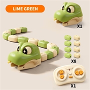 Magnetic Snake RC Game Toy - Remote Control, Modular Body, 4 Game Modes - Green