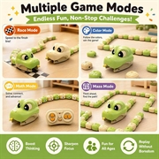 Magnetic Snake RC Game Toy - Remote Control, Modular Body, 4 Game Modes - Green