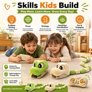 Magnetic Snake RC Game Toy - Remote Control, Modular Body, 4 Game Modes - Green