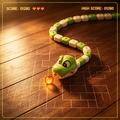 Magnetic Snake RC Game Toy - Remote Control, Modular Body, 4 Game Modes - Beige