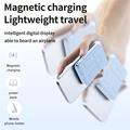 Magnetic Wireless Power Bank with USB-C and Lightning Cables - 10000mAh/15W (Open-Box Satisfactory) - Black