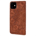 Mandala Series iPhone 11 Wallet Case with Stand - Brown