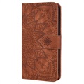 Mandala Series Samsung Galaxy A50 Wallet Case - Brown