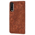 Mandala Series Samsung Galaxy A50 Wallet Case - Brown