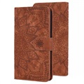 Mandala Series Samsung Galaxy A50 Wallet Case - Brown