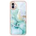 Marble Pattern Electroplated IMD Nothing Phone (1) TPU Case - Green