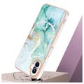 Marble Pattern Electroplated IMD Nothing Phone (1) TPU Case - Green