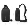 Mark Ryden MR737 4L Crossbody Chest Bag with USB-A/USB-C Charging Ports - Black