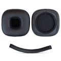 Marshall Major V Protein-Leather Replacement EarPads and Headband Set - Black
