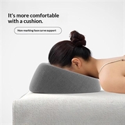 Memory Foam Face-Down Beauty Massage Pillow - Grey