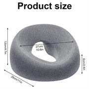 Memory Foam Face-Down Beauty Massage Pillow - Grey