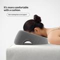 Memory Foam Face-Down Beauty Massage Pillow - Grey