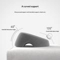 Memory Foam Face-Down Beauty Massage Pillow - Grey