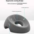 Memory Foam Face-Down Beauty Massage Pillow - Grey