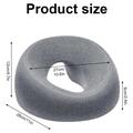 Memory Foam Face-Down Beauty Massage Pillow - Grey