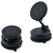 Mercedes Foldable MagSafe Car Holder with Wireless Charging - 15W - Black
