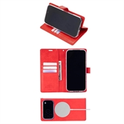 iPhone 18 Pro Max/17 Pro Max Mercury Goospery BlueMoon Diary MagSafe Wallet Case - Red