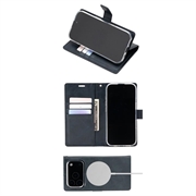 iPhone 18 Pro/17 Pro Mercury Goospery BlueMoon Diary MagSafe Wallet Case - Navy Blue