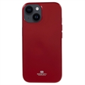 iPhone 15 Mercury Goospery Glitter TPU Case - Red
