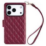 iPhone 18 Pro/17 Pro Mercury Goospery Luxe Diary Wallet Case - Burgundy