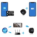 Mini Magnetic Full HD Home Security Camera - WiFi, IP - Black