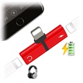 Mini T-Shape 2-in-1 Lightning Adapter - iPhone XS Max/XS/XR - Red