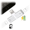 Mini T-Shape 2-in-1 Lightning Adapter - iPhone XS Max/XS/XR - Silver