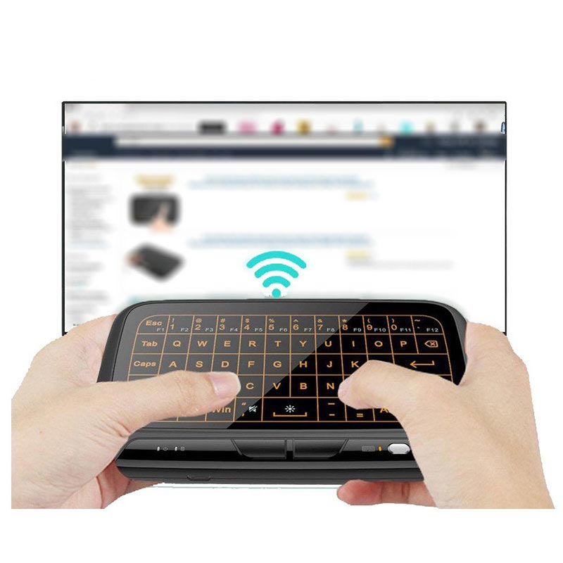 Mini Wireless Keyboard & Touchpad H18+ 2.4GHz Black