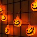 Modee H001 Halloween Pumpkin LED String Lights - 1.65m - 10 Pcs.