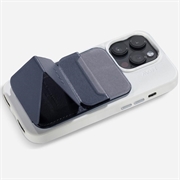 Moft x Movas Snap-On MagSafe Wallet Phone Stand - Navy Blue