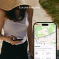 Momax BR18 PinCard Ultra Mini UWB Tracker for iOS - Apple Find My - Black
